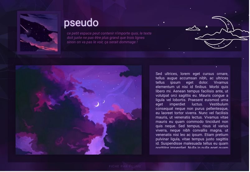Fiche lune ~, par Plume`