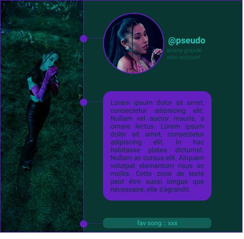 Fiche Ariana Grande, par Plume`