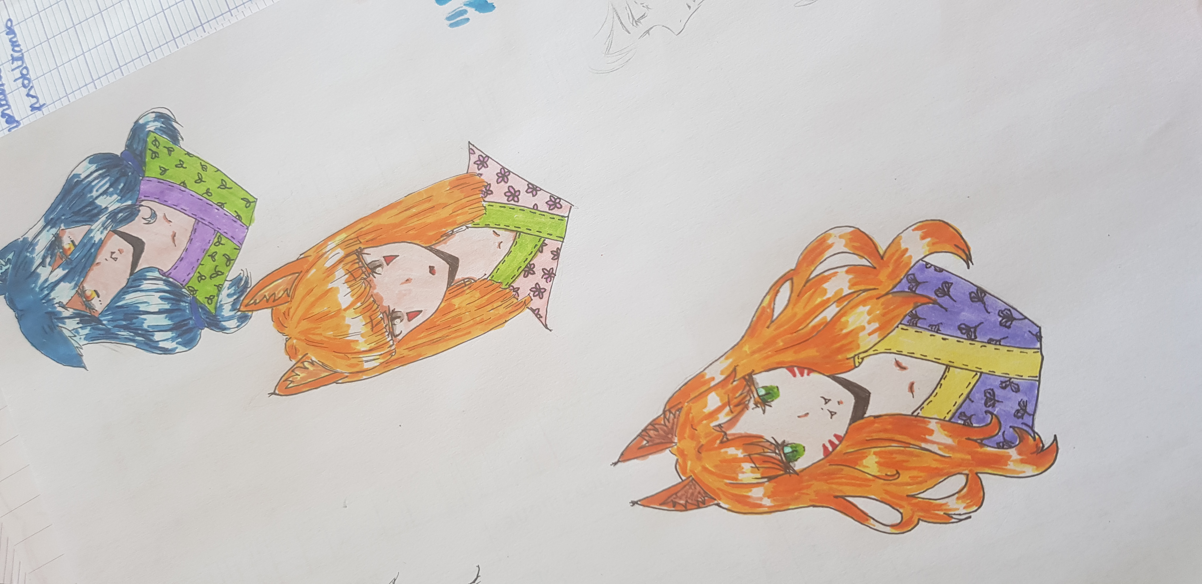 3 Kitsune (OC)., par Shinohara