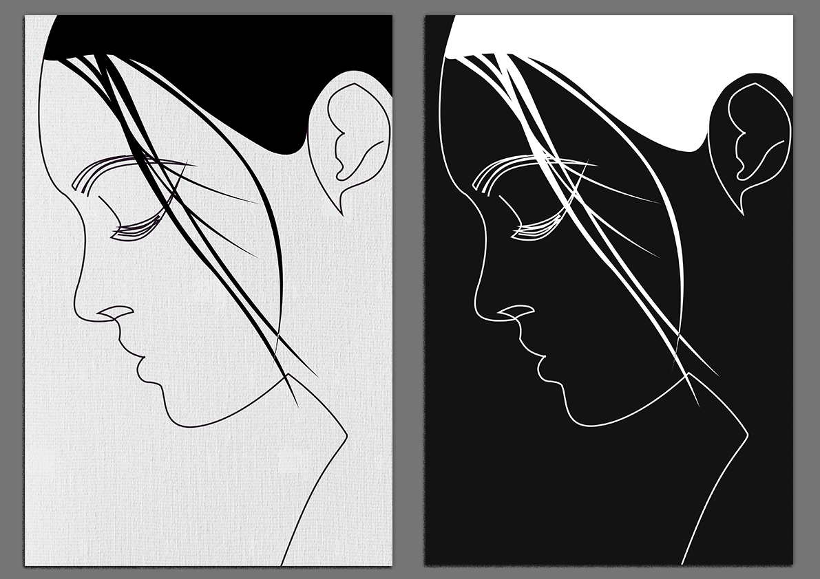 Profil N&B, par Tamara