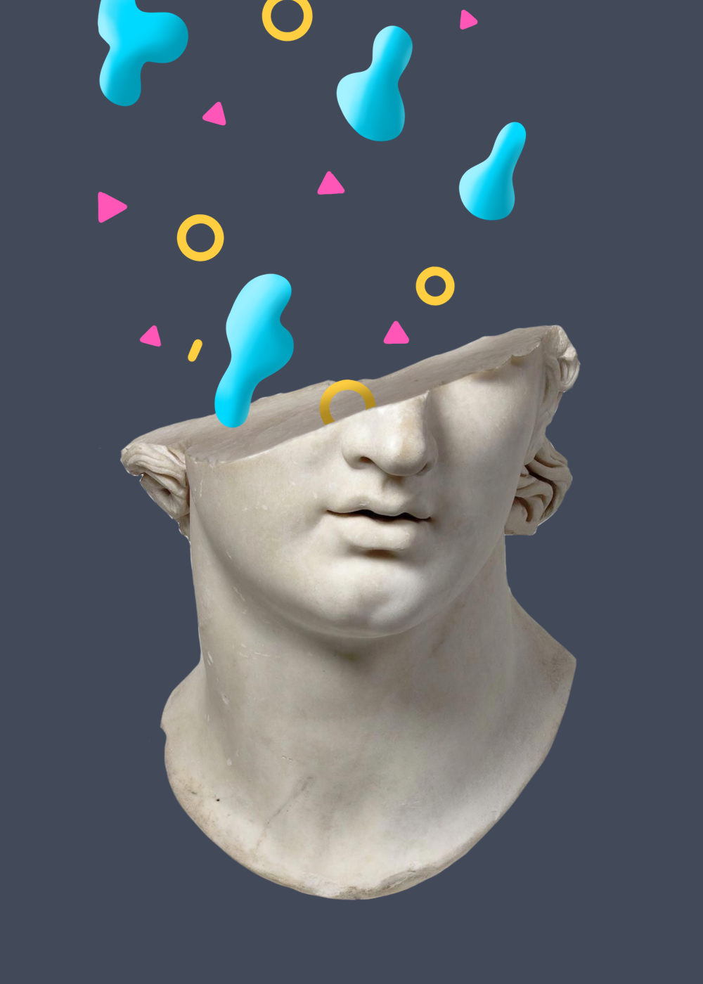 Photomontage statue, par CHAUSSETTE