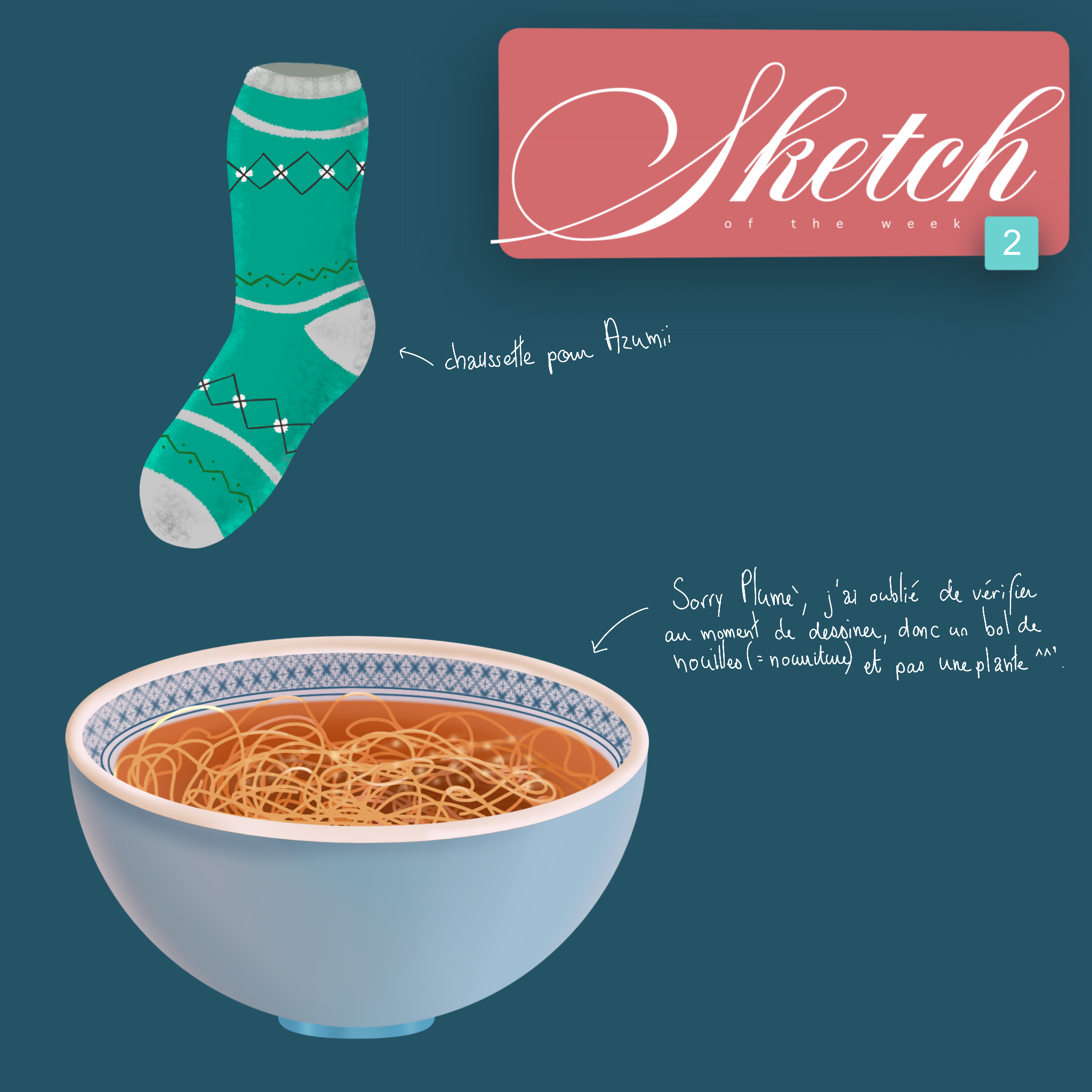 Sketch of the week 2, par CHAUSSETTE