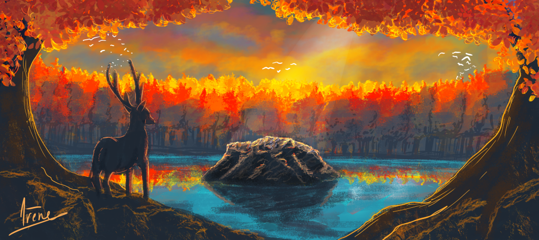 Lac Automnale, par Galad-El