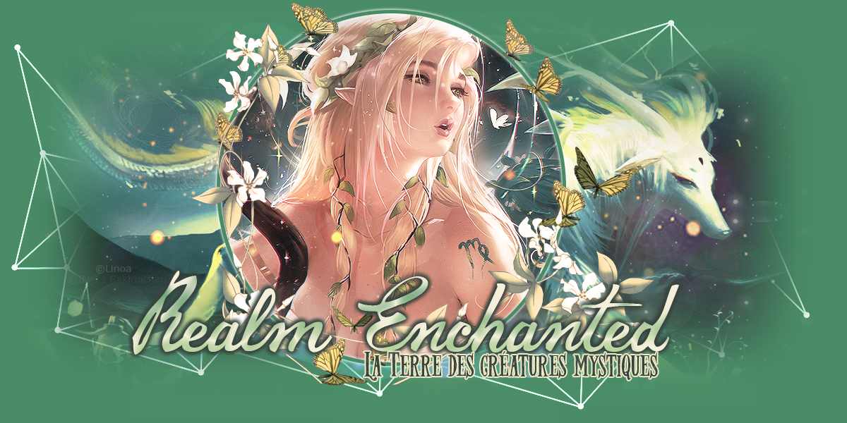 Bannière printanière Realm Enchanted 2019, par Linoa