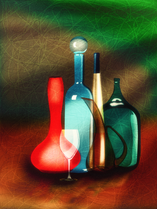 Bouteilles, par Tamara
