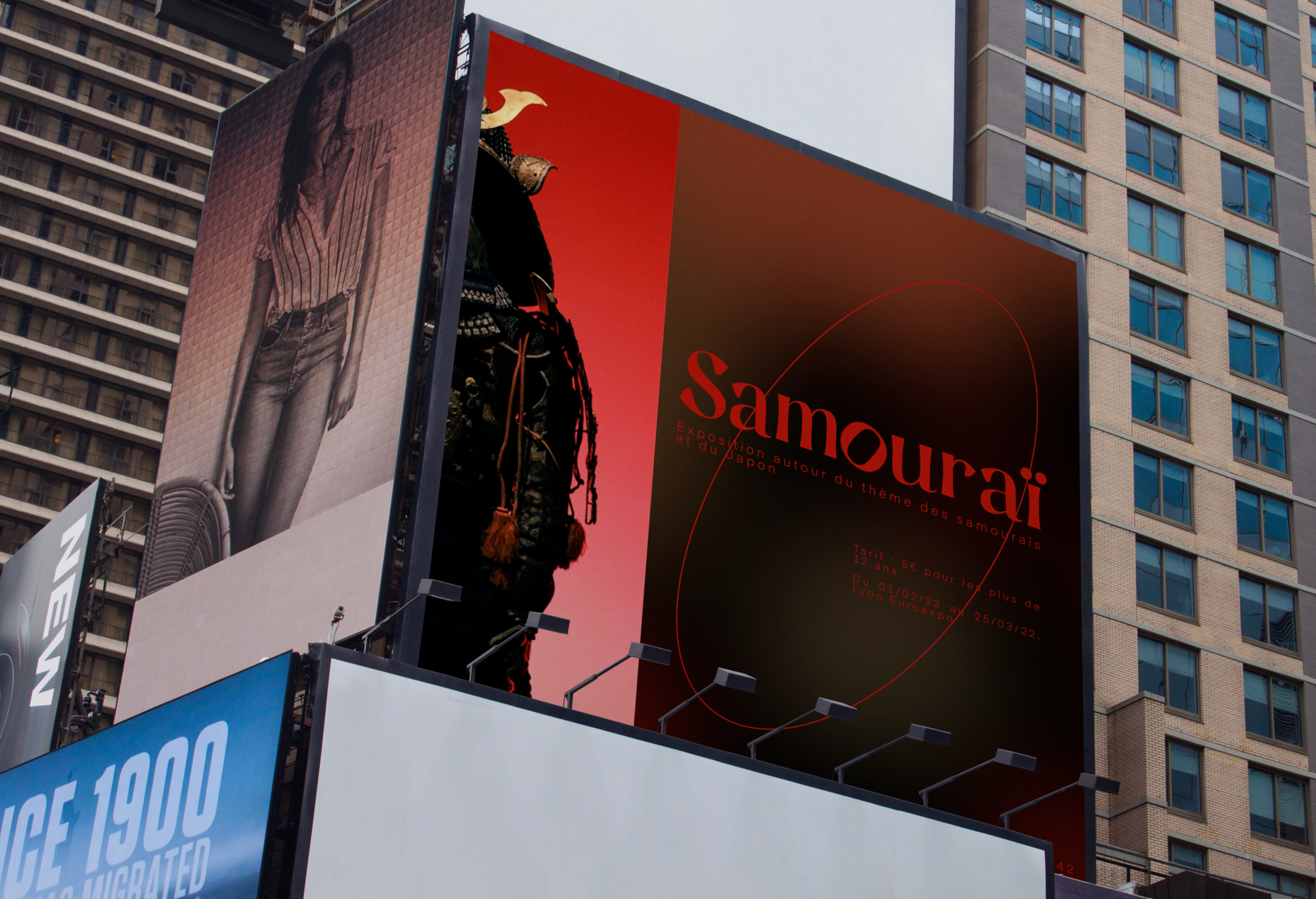 Affiche Expo Samouraï, par CHAUSSETTE