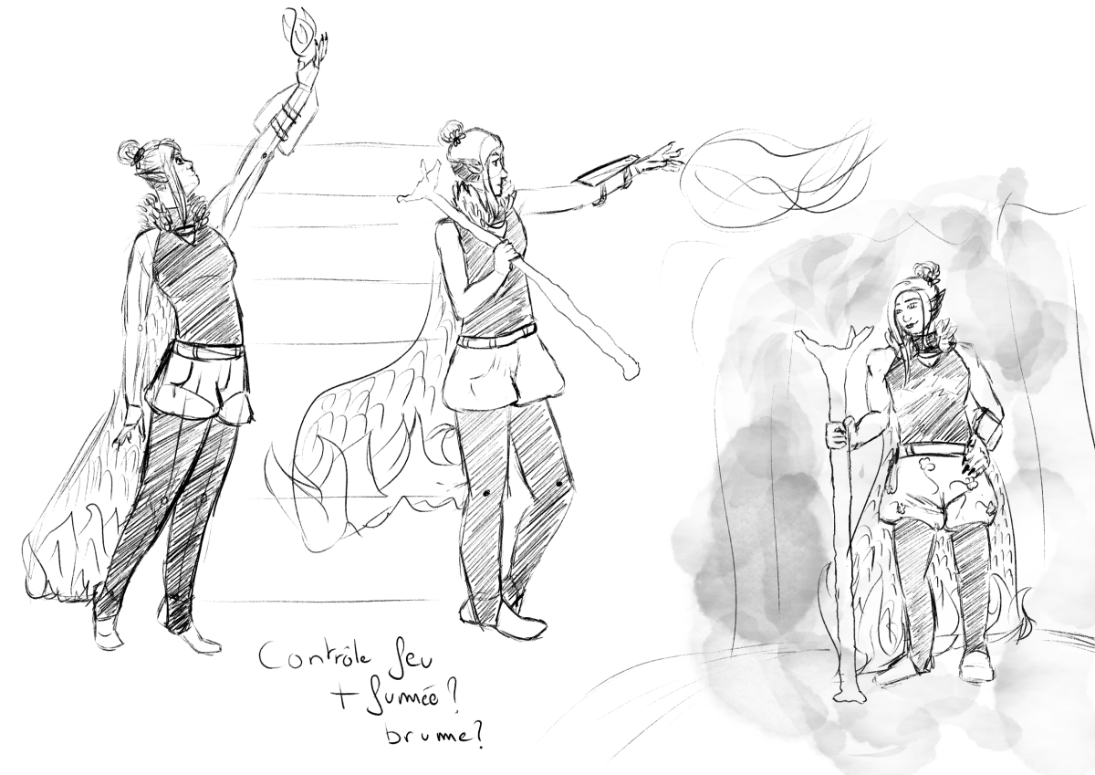 Croquis de charadesign, par Elexa