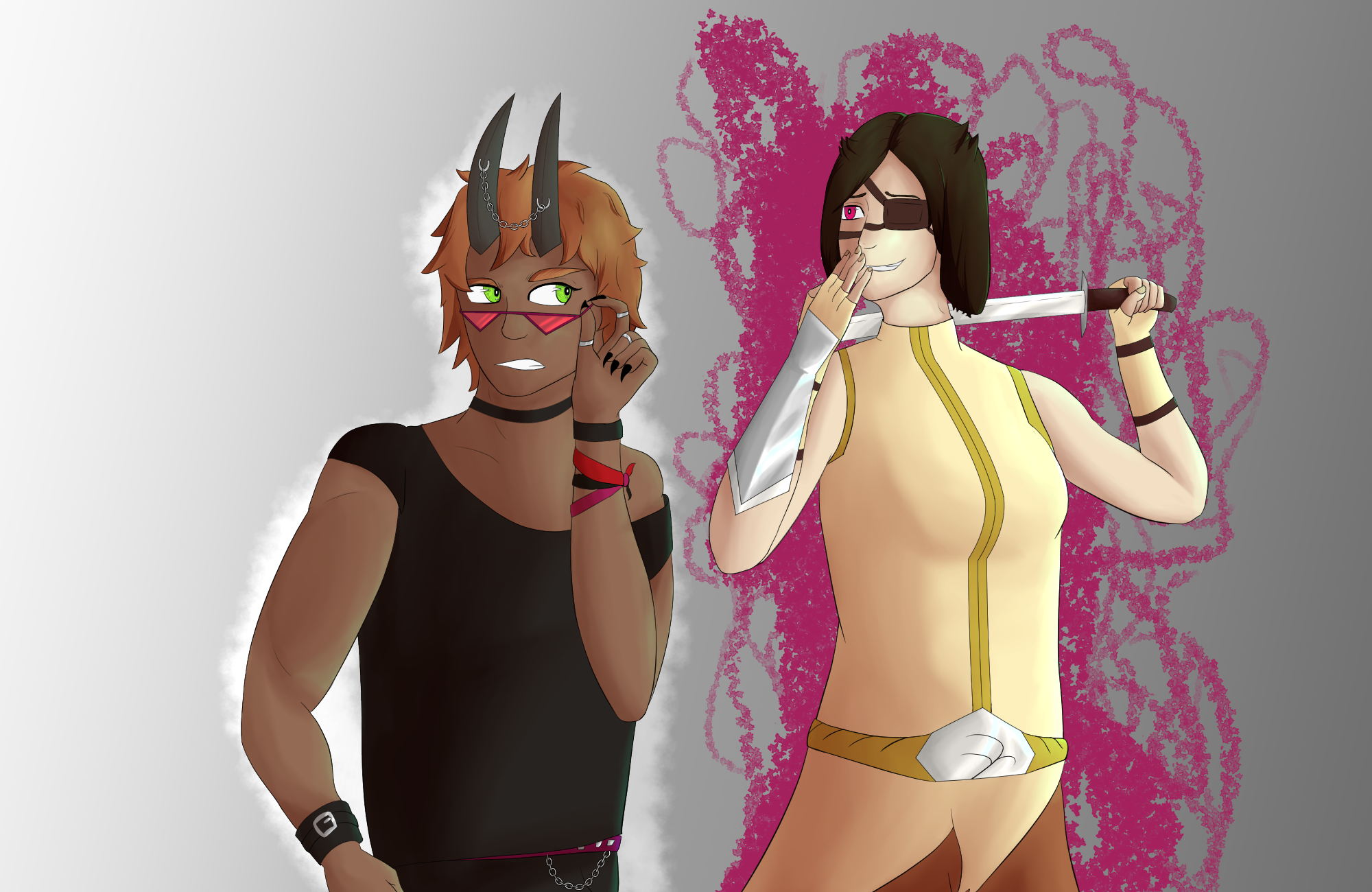RockSpringer et Xander, clotheswap, par Elexa