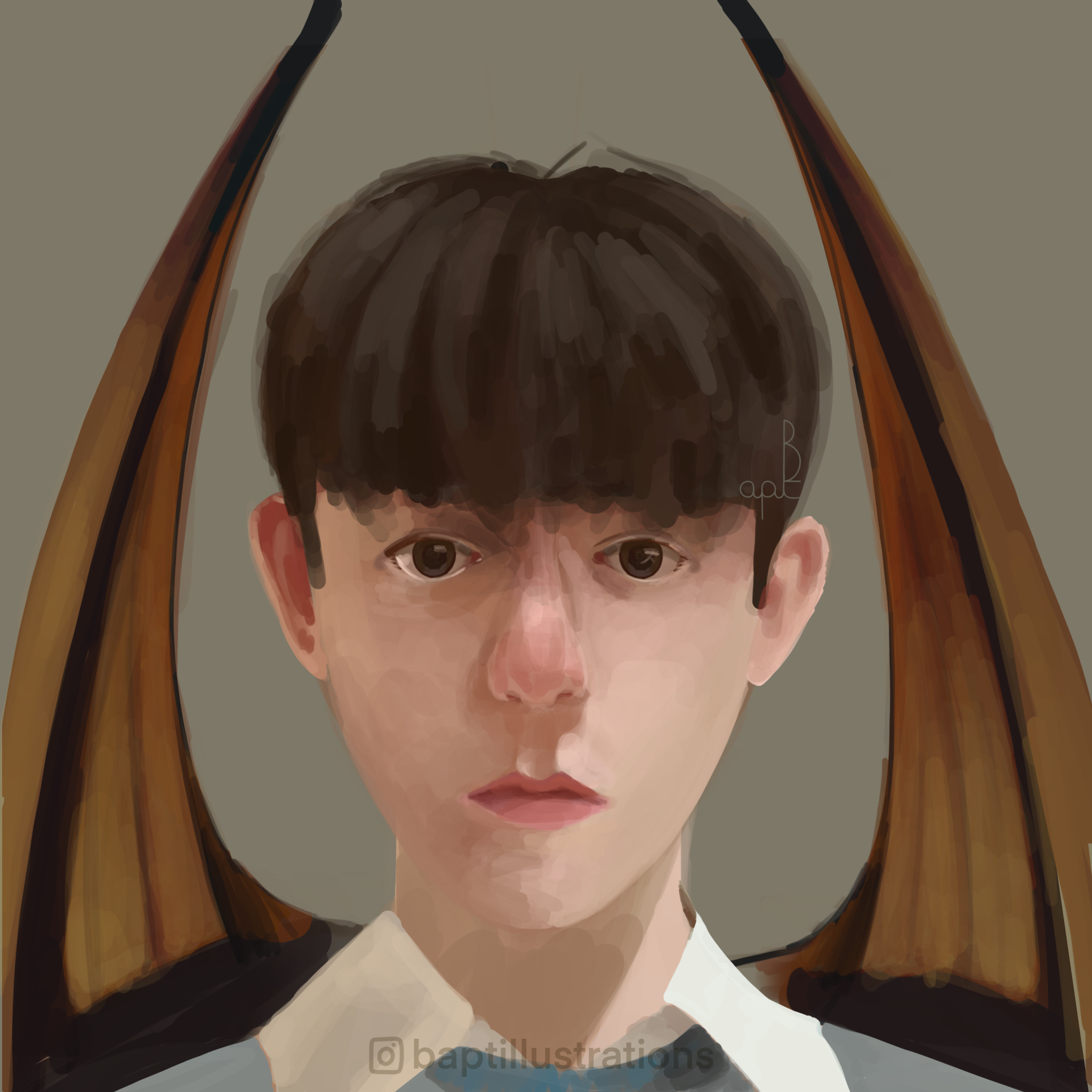 Photo de profil Instagram / autoportrait, par CHAUSSETTE