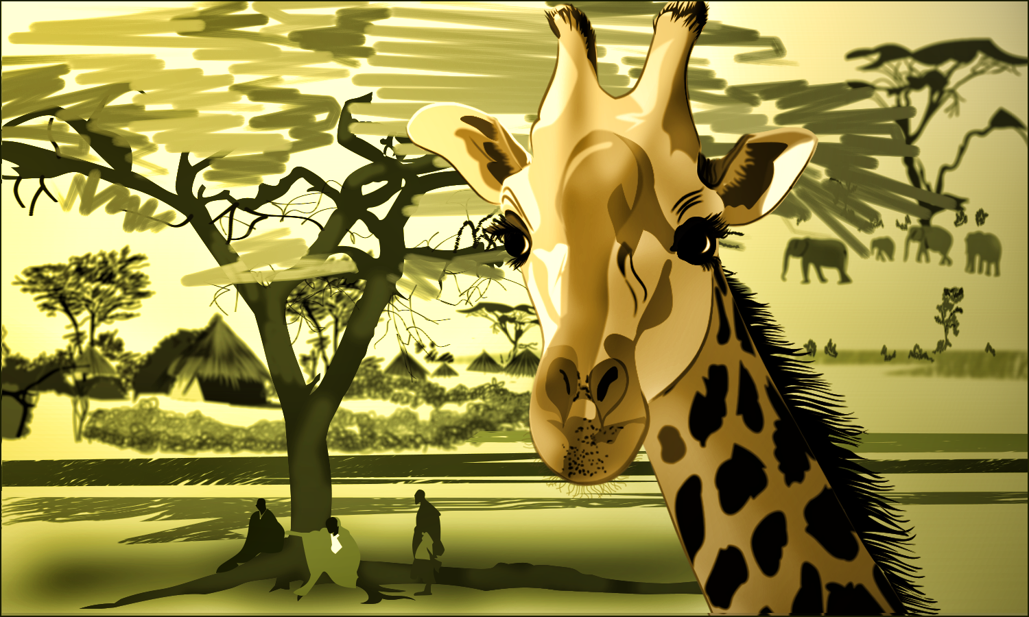 Girafe, par Tamara
