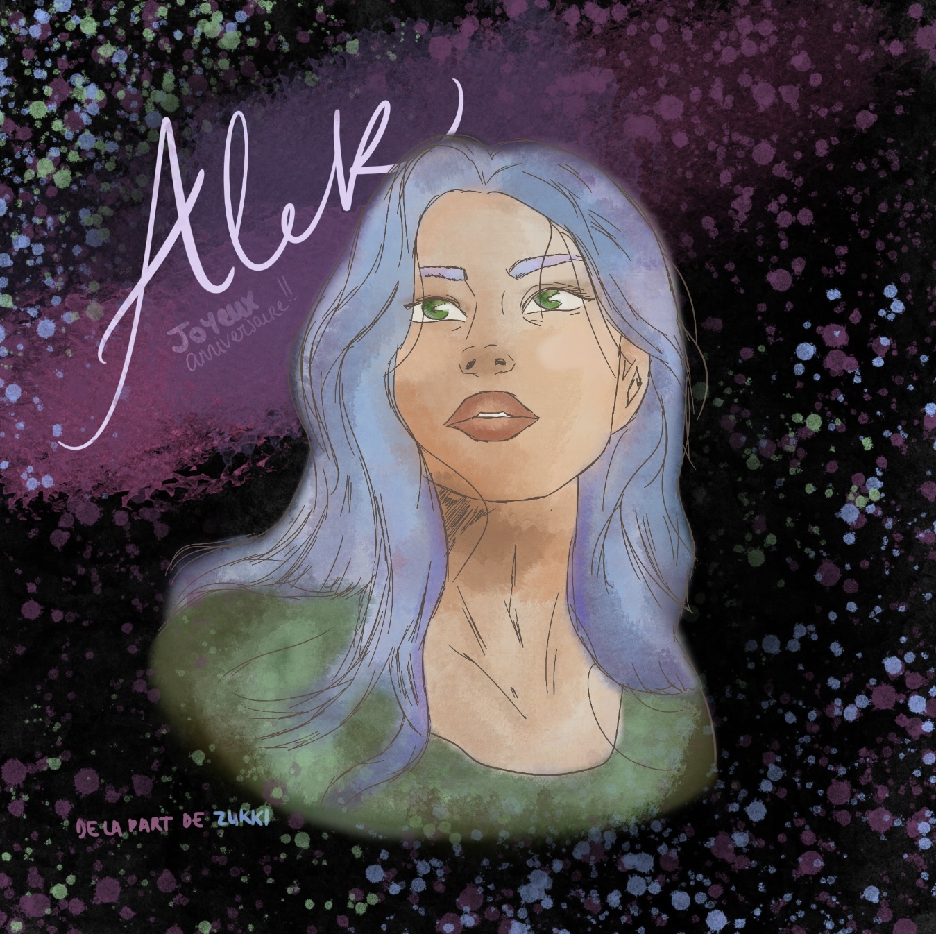 Joyeux anniversaire Alek, par Zukki