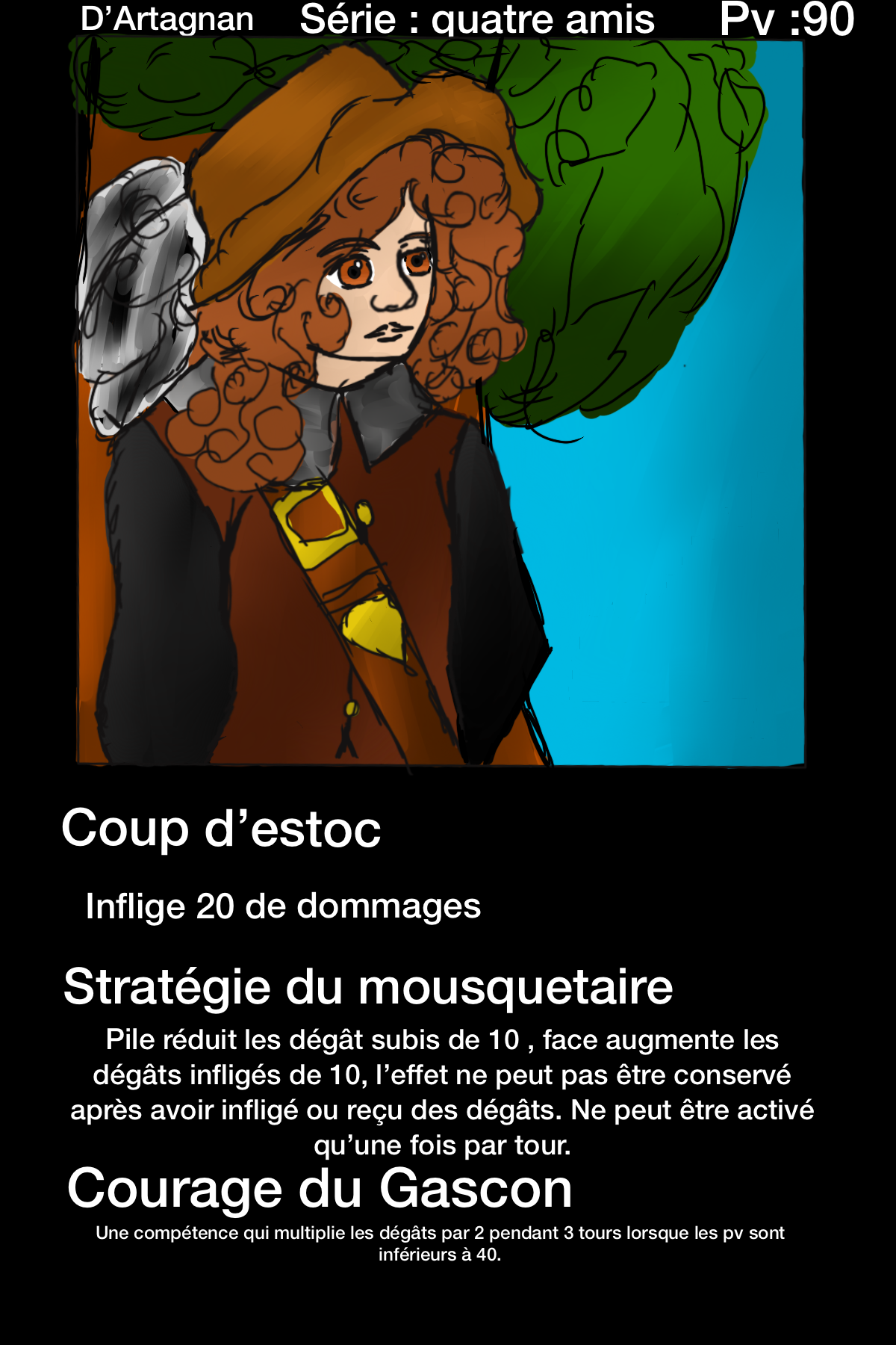 Carte d'Artagnan, par Galaad Night