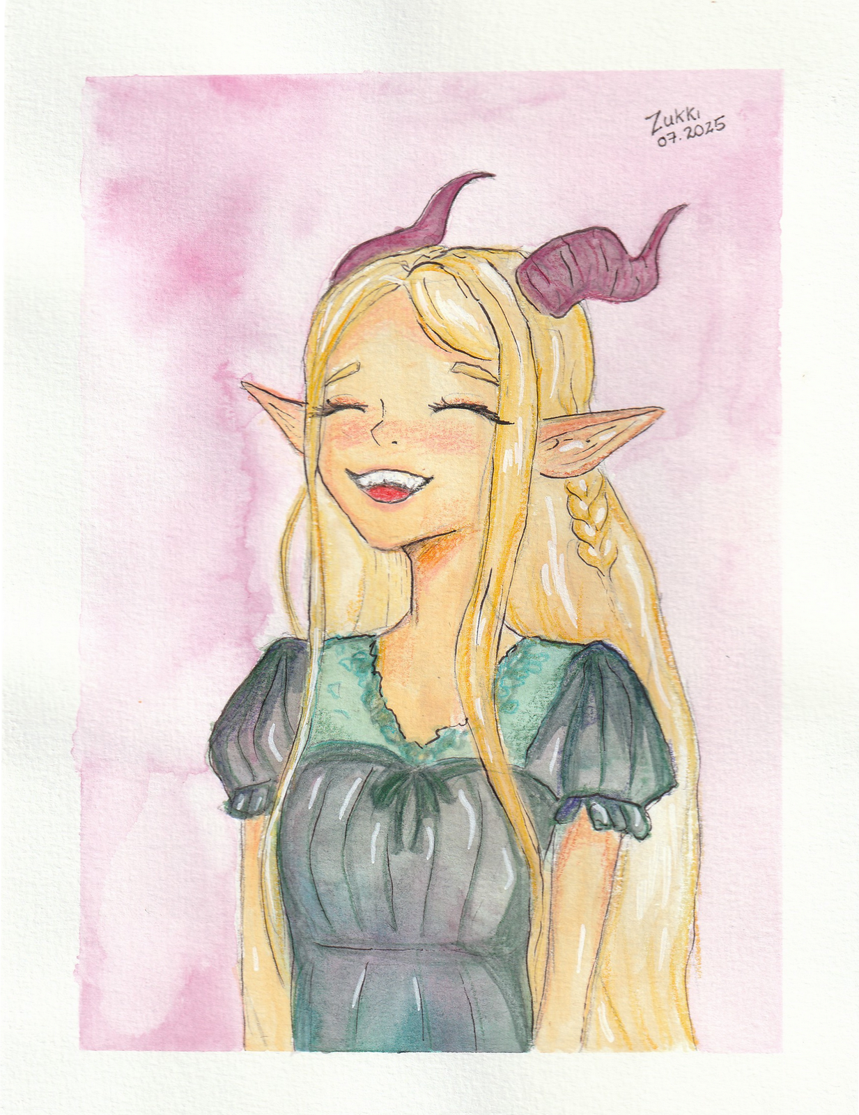 Mon avatar en peinture, par Zukki