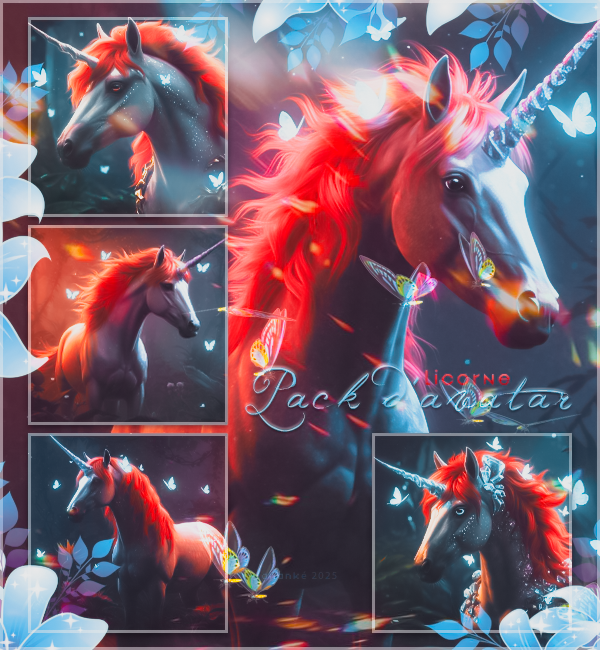 Pack avatar Licorne, par Yamazakura