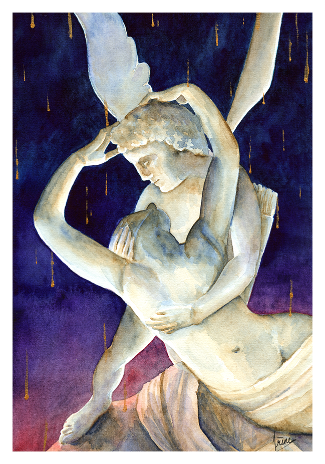 Psyché ranimée par le baiser de l'amour, par Galad-El