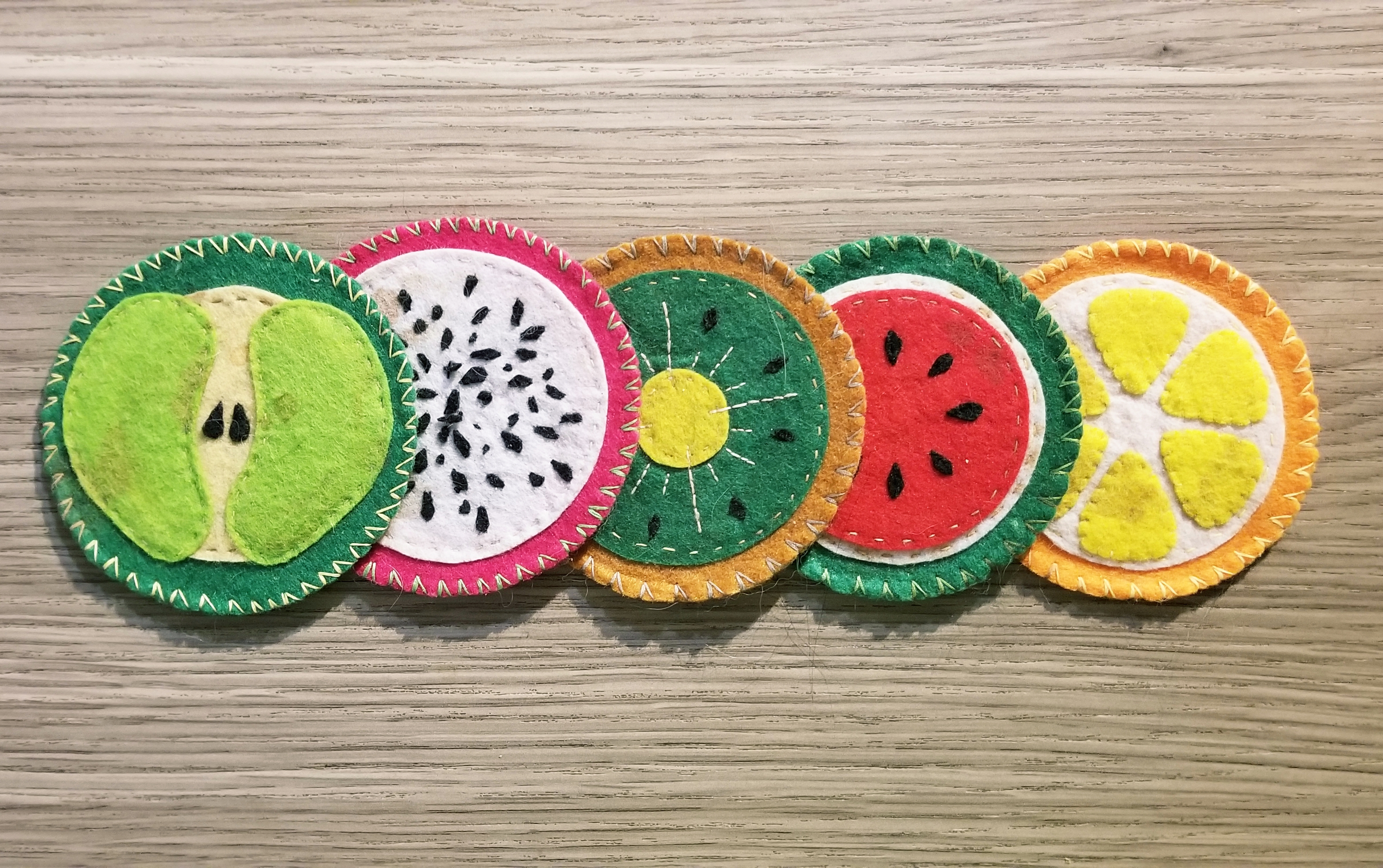 Sous-tasse fruités, par Milou