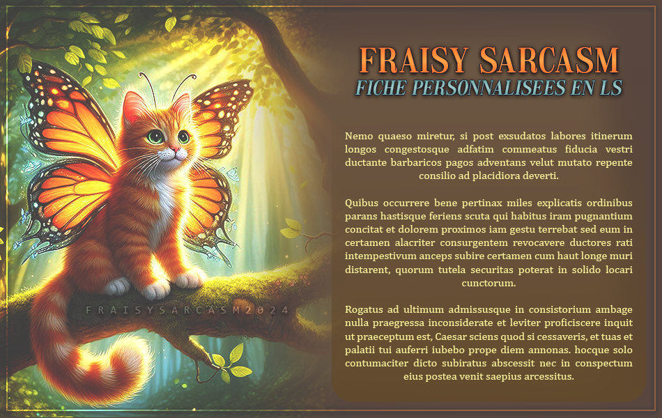 Fiches LS | Discord Créatif • Chat 01, par Fraisy Sarcasm