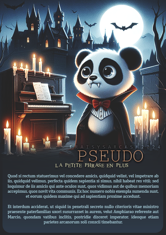 Panda Vampire • Aperçu, par Fraisy Sarcasm