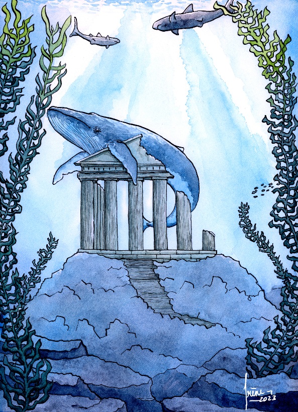 Ruines sous marines, par Galad-El