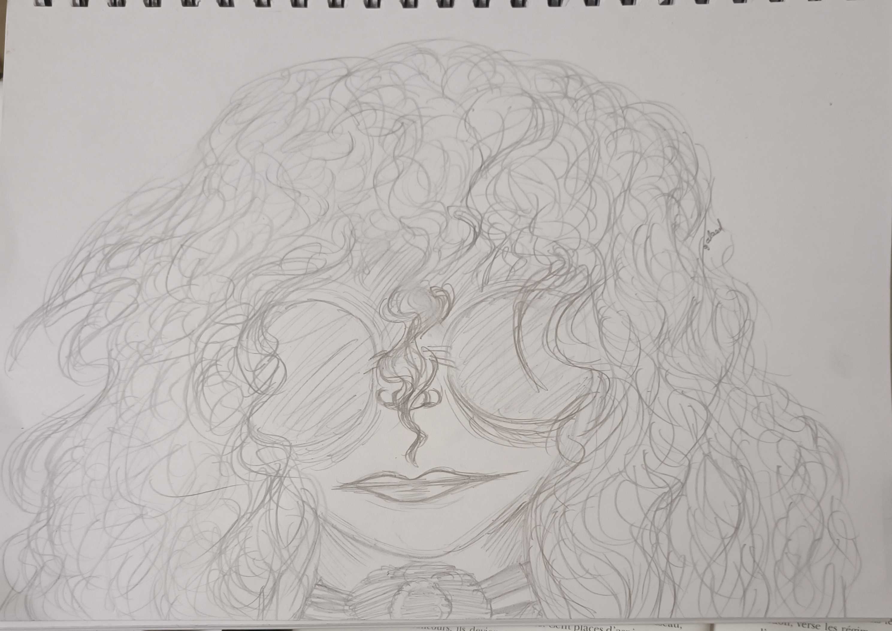 Une femme à lunette, par Galaad Night