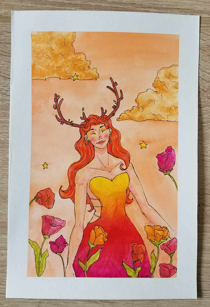 Printemps aquarelle, par Milou