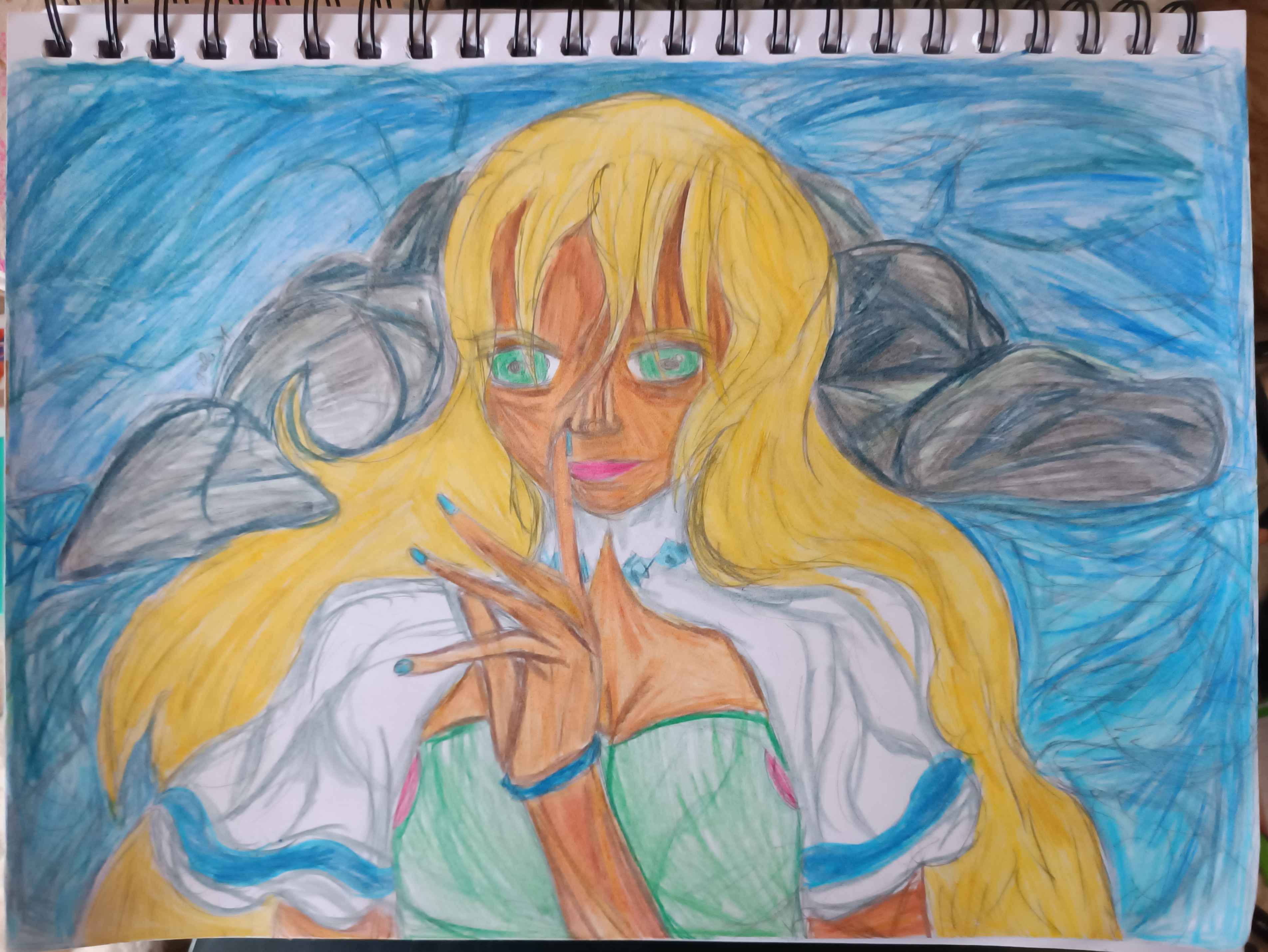 Une femme face à la mer, par Galaad Night