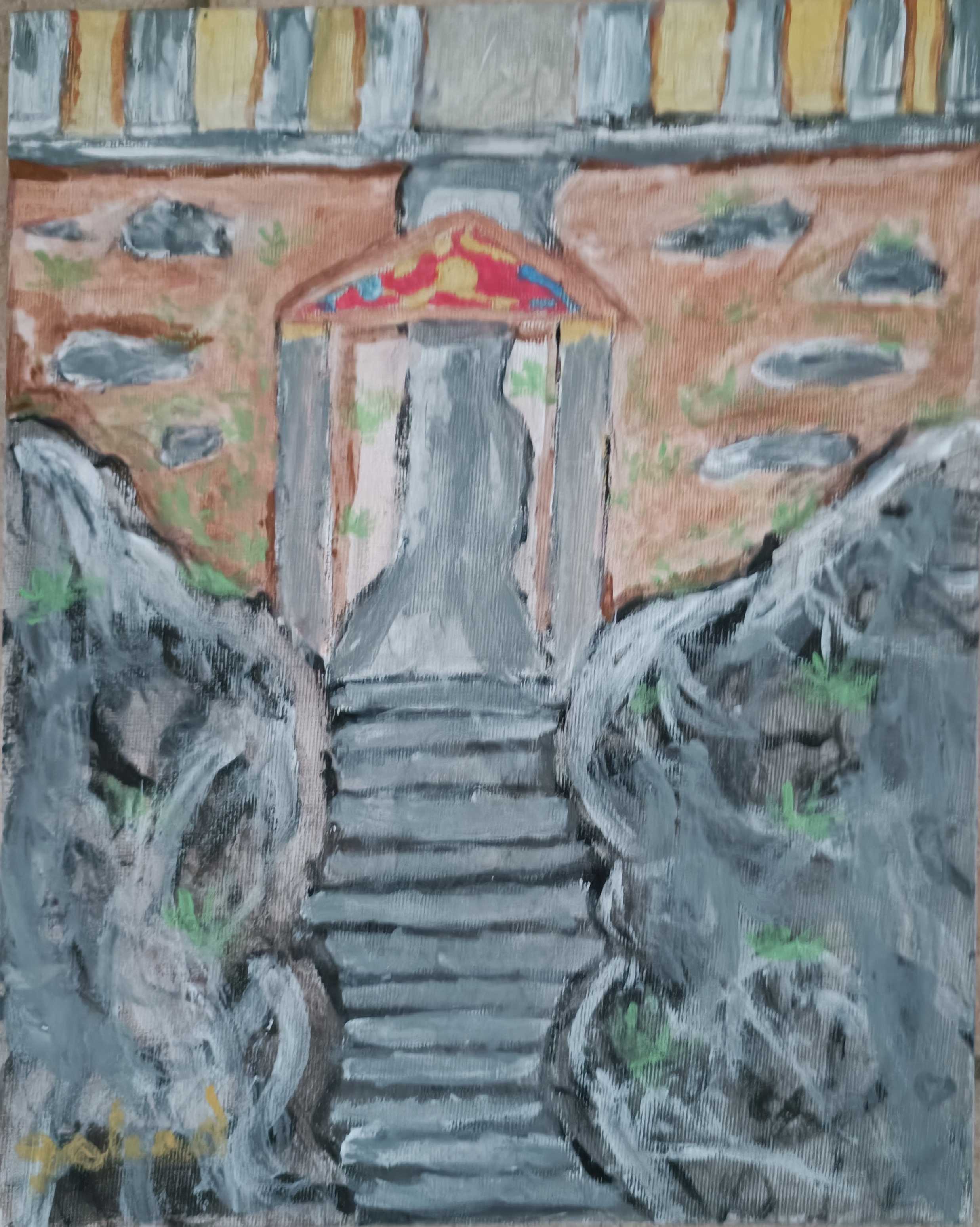 Un temple dans la montagne, par Galaad Night