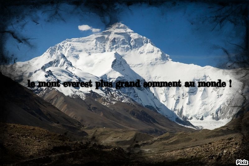 Le mont everest, par plume rousse