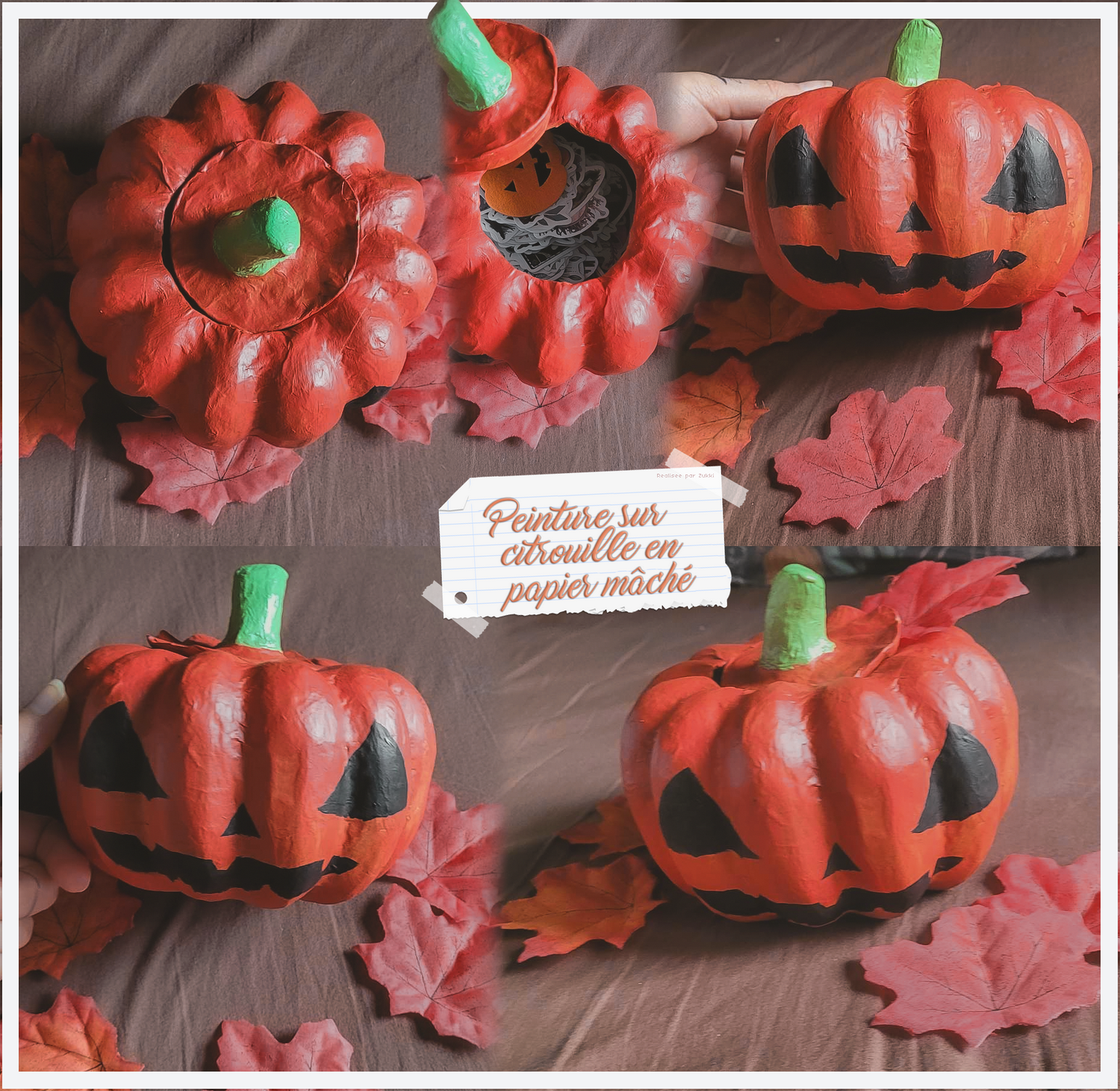 Peinture sur Citrouille, par Zukki