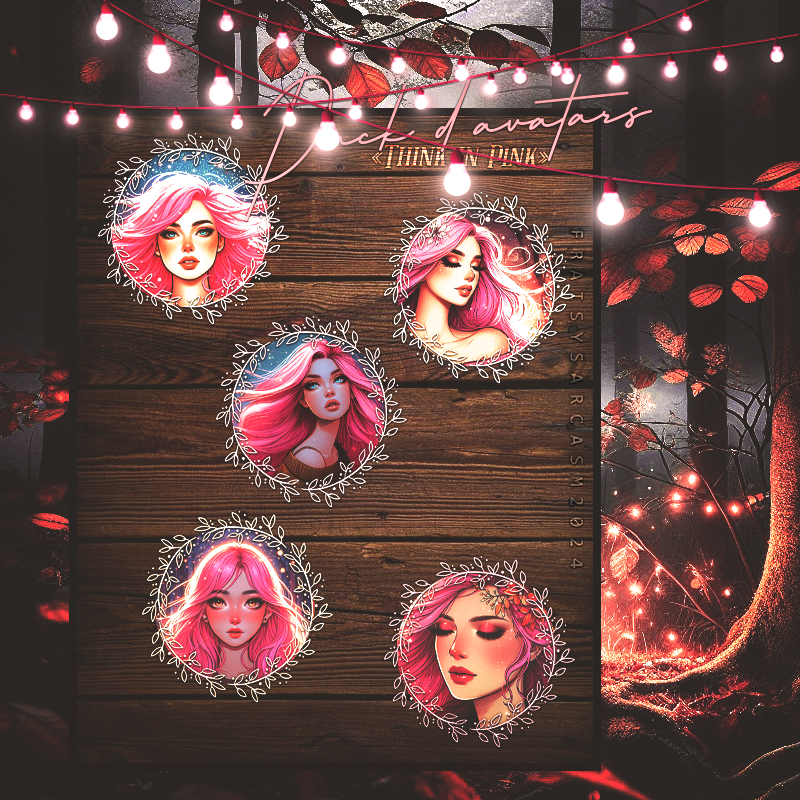 Pack Avatars "Think in Pink" 1, par Fraisy Sarcasm