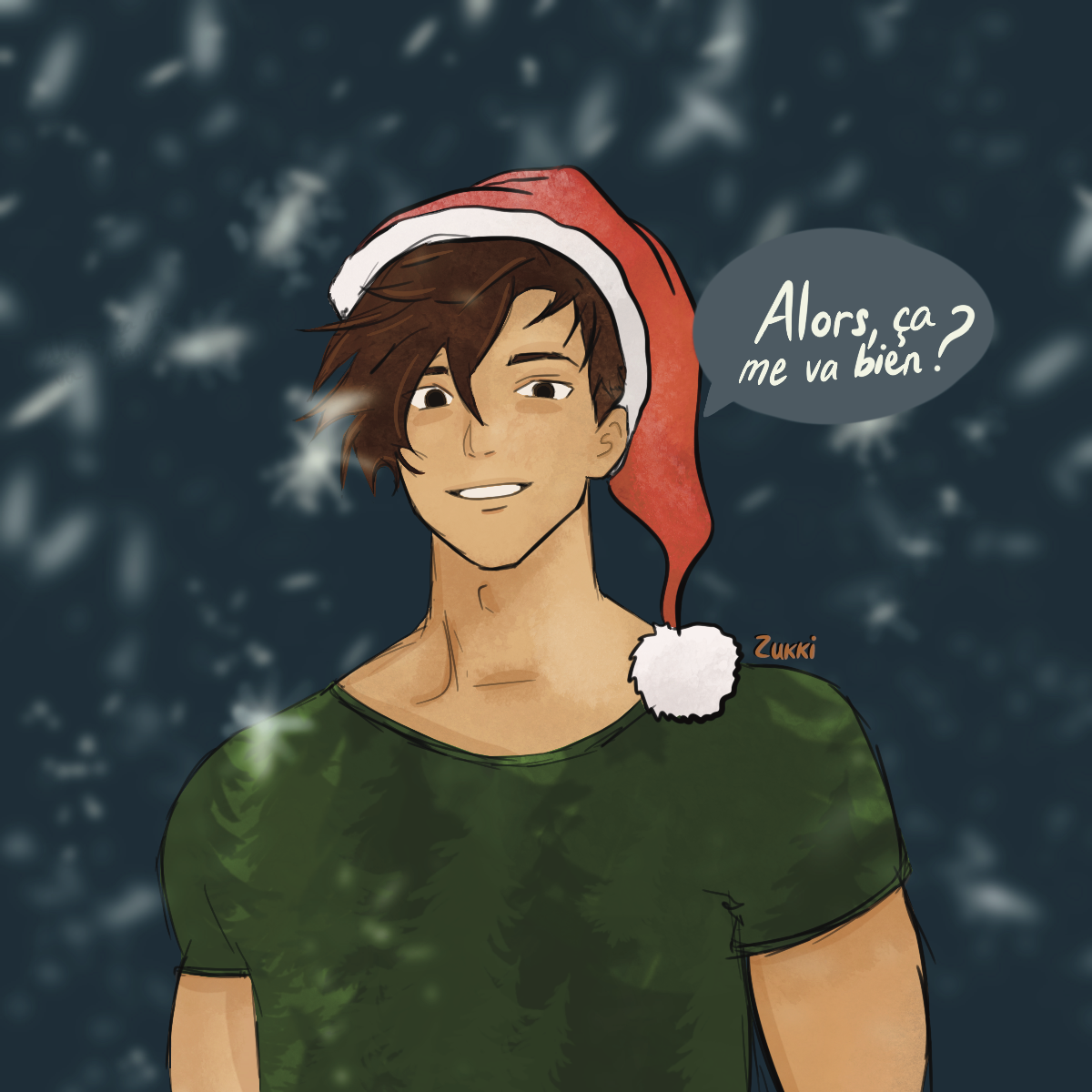 Wyn s'habille pour Noël, par Zukki