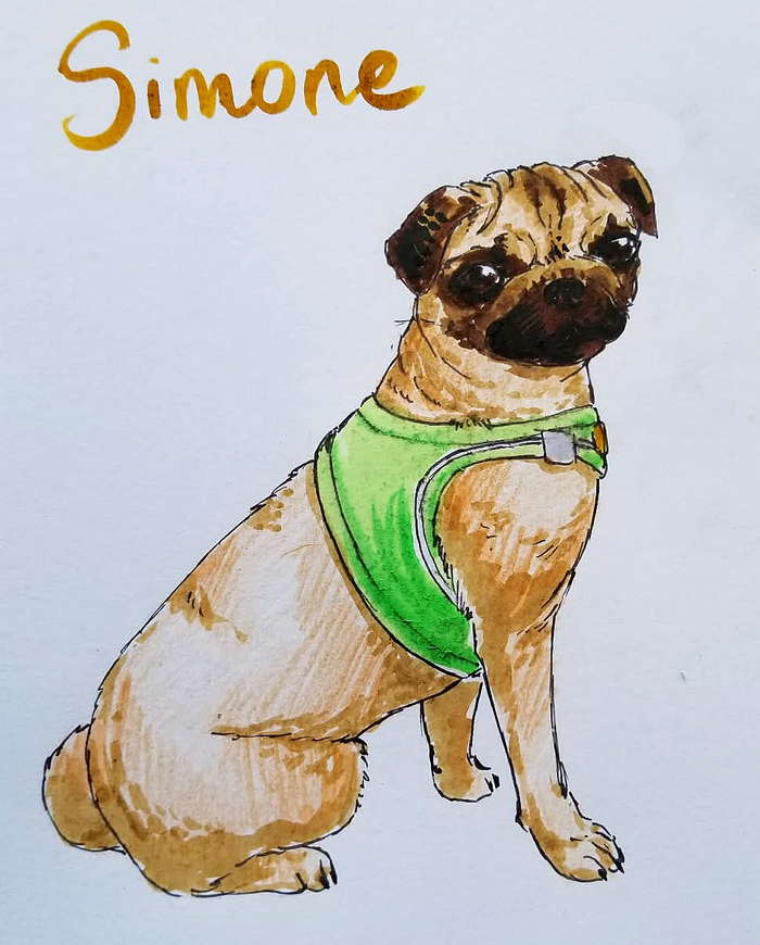 Simone, par Milou