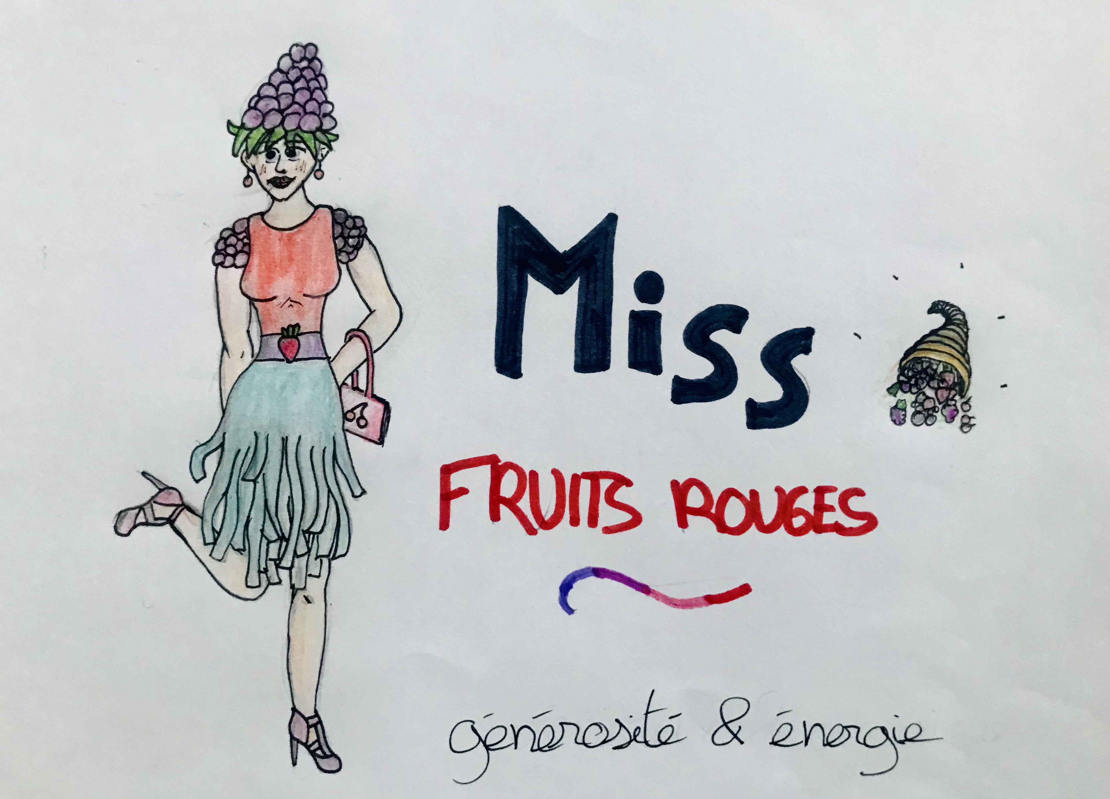 Miss Fruit rouge, par Saso