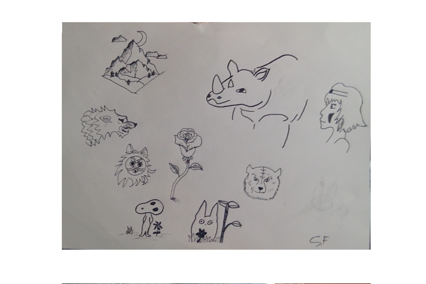 Ensemble de dessin, par Saso