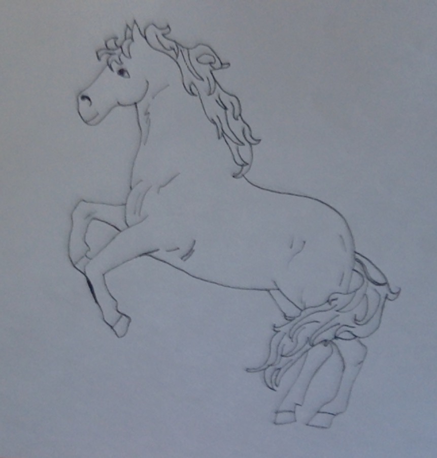 Poney, par Saso