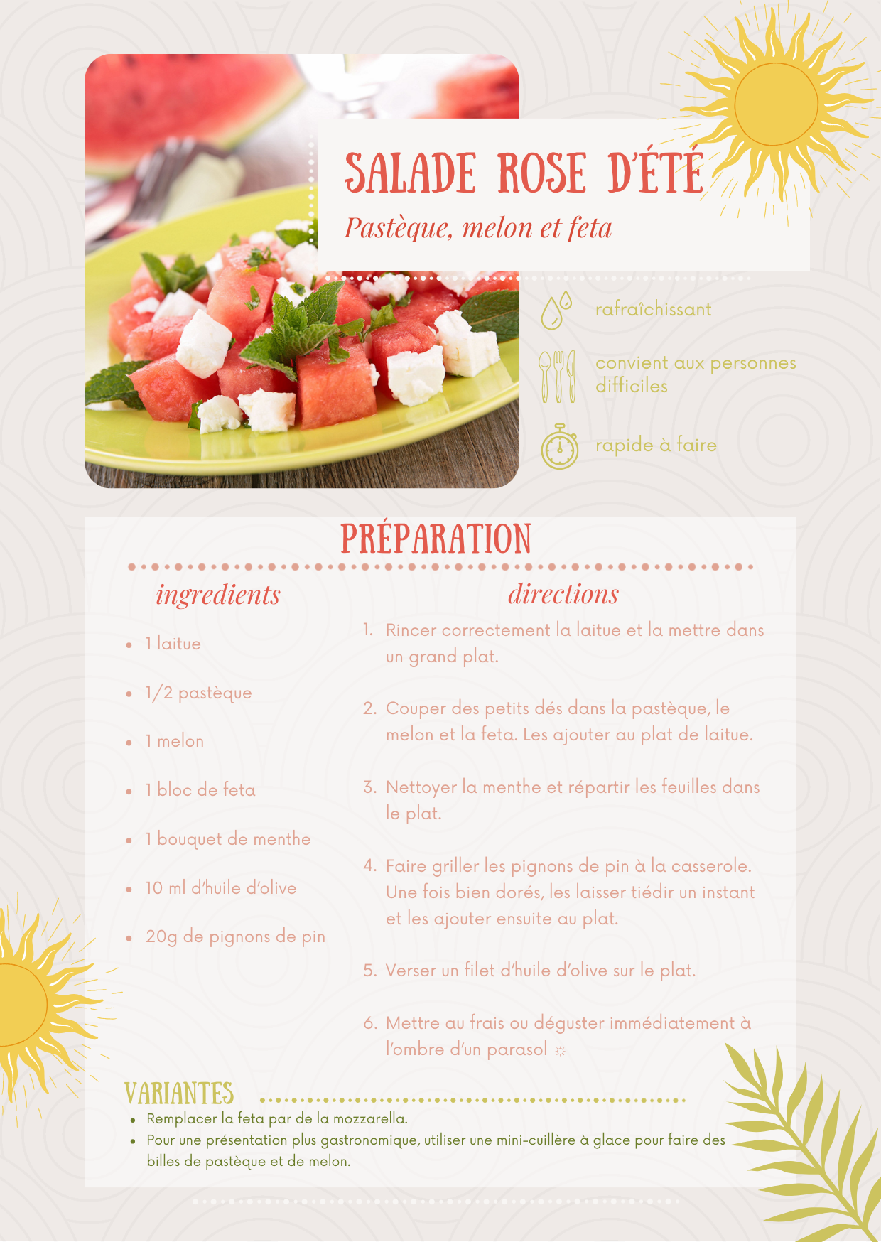 Salade d'été, par Milou
