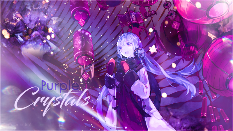 Purple Crystals, par Yamazakura