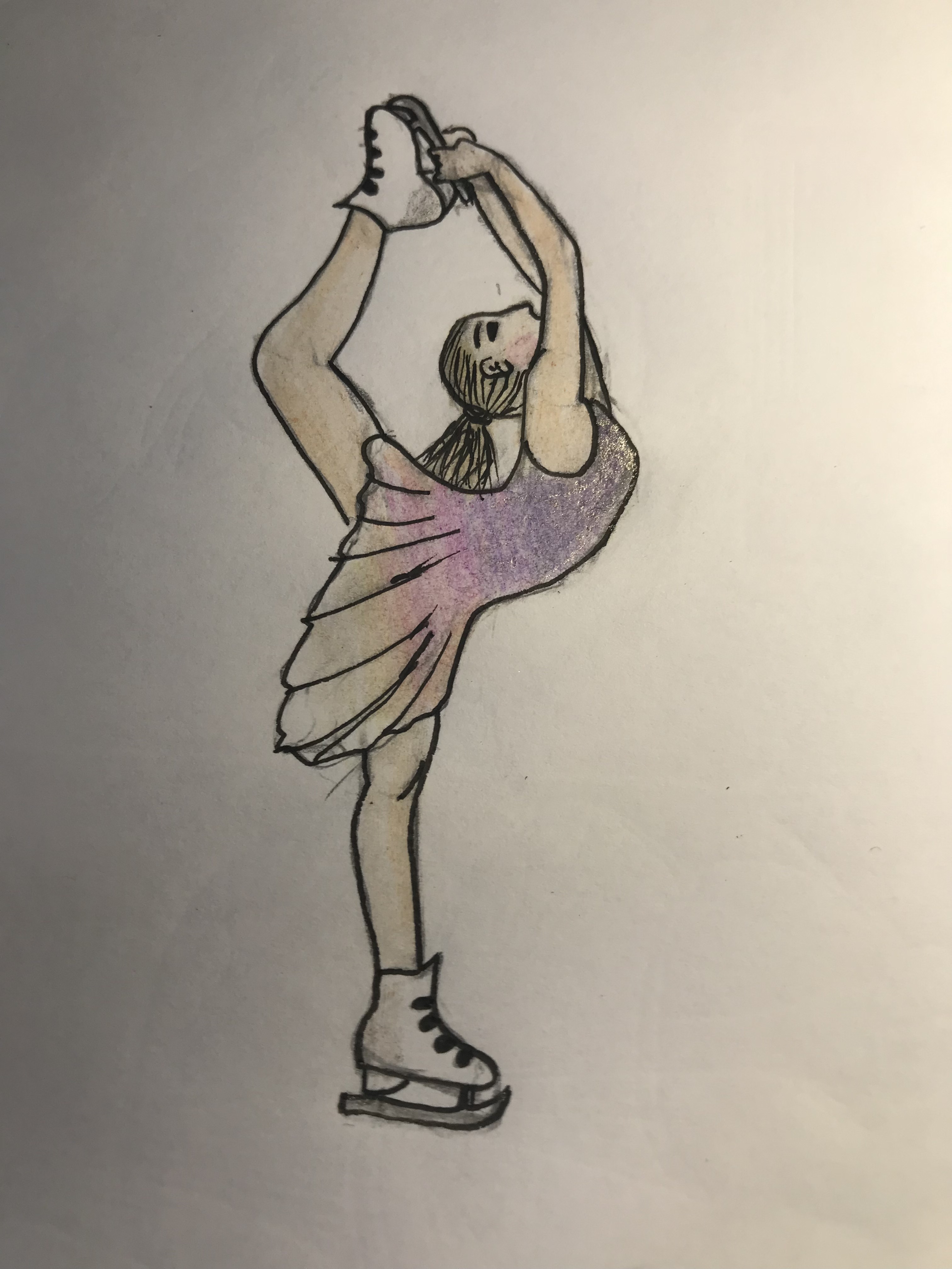 Patineuse, par Saso