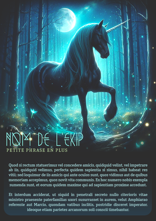 Licorne 10 • Aperçu, par Fraisy Sarcasm