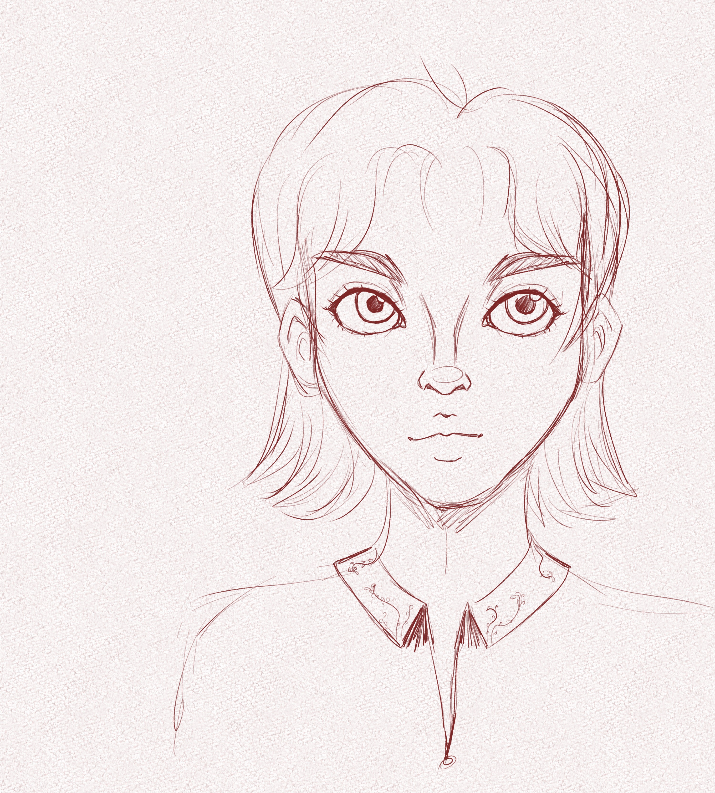 Personnage de face - essai de style 2, par 1AM