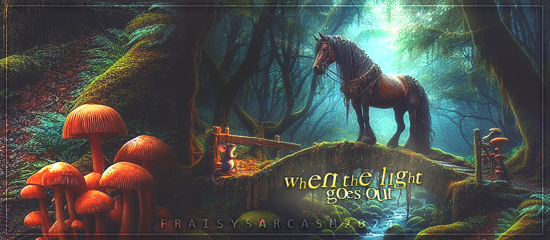 When the light goes out, par Fraisy Sarcasm