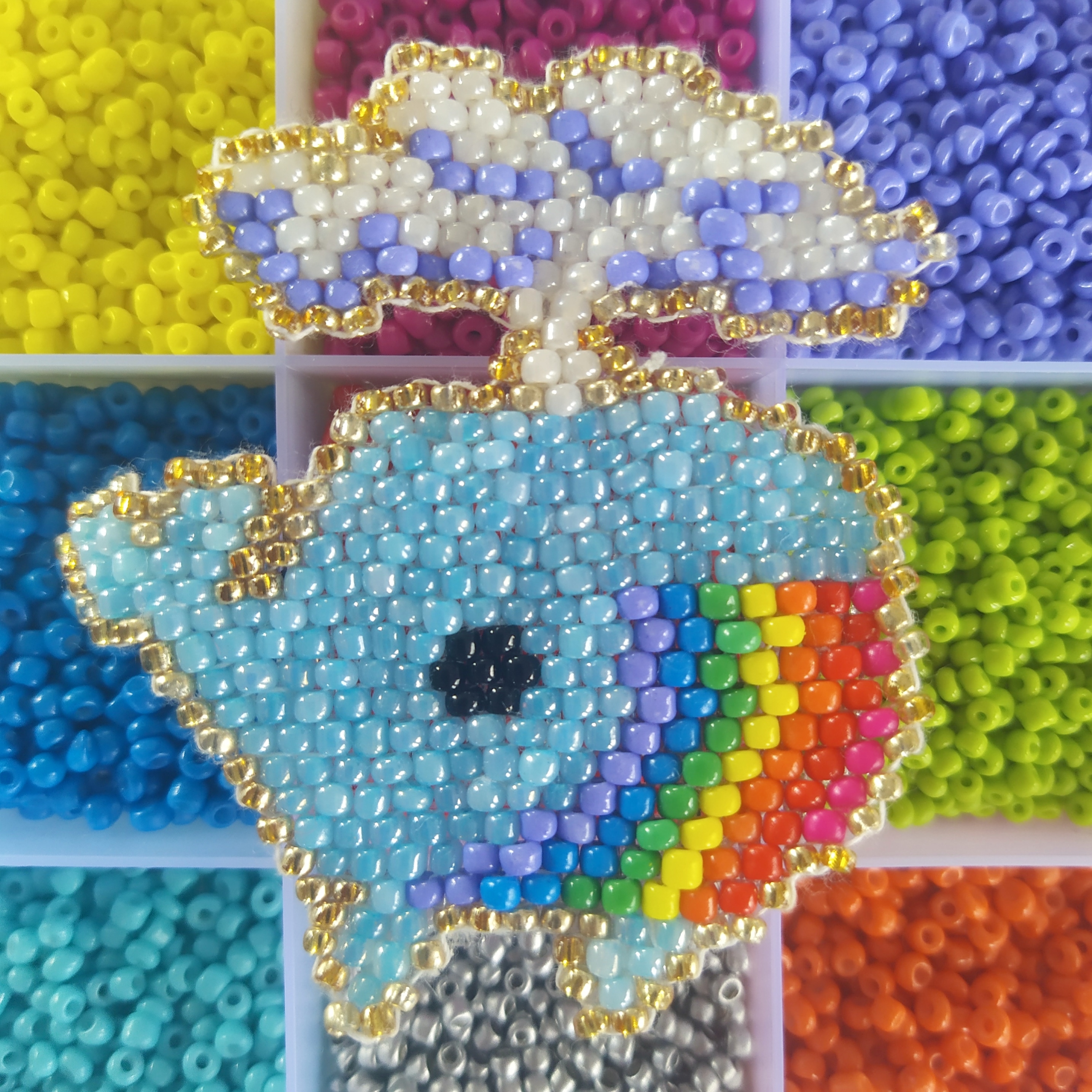 Rainbow whale, par elile
