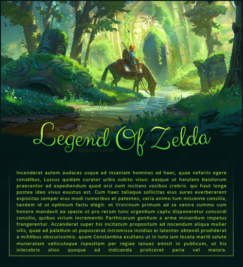Fiche Legend of Zelda, par Fraisy Sarcasm