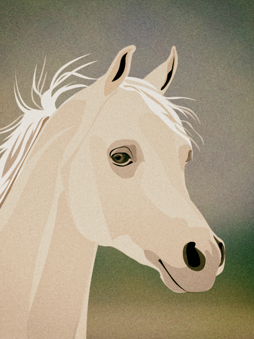 Portrait cheval, par Tamara