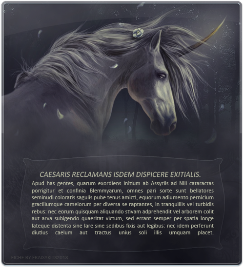 Fiche Sad Unicorn, par Fraisy Sarcasm