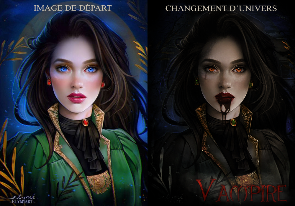 Changement d'univers (Dark biensûr voyons), par Fraisy Sarcasm