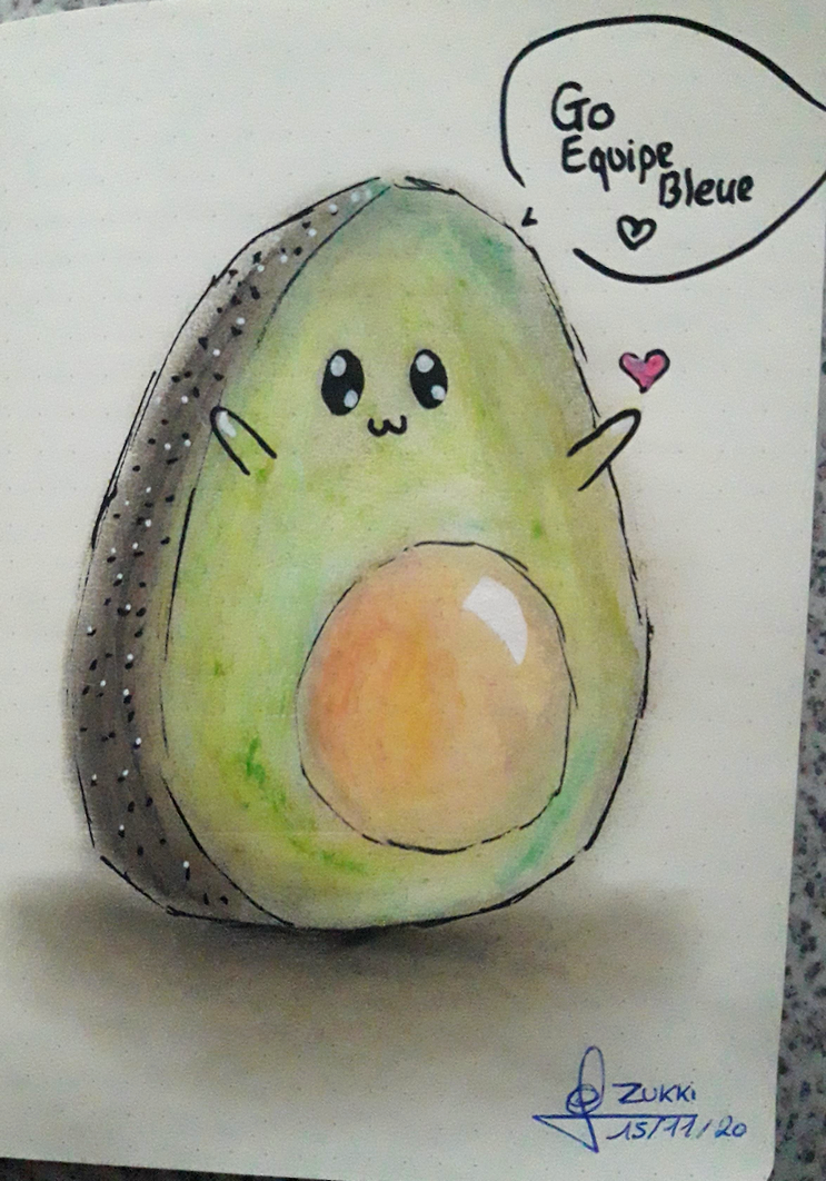 Avocat encourageant, par Zukki