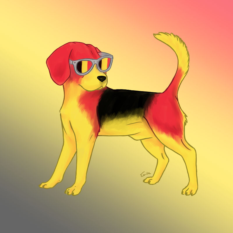 Beagle belge, par Milou