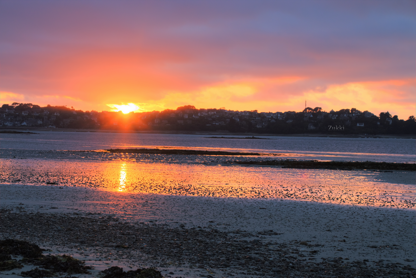 Côtes d'Armor : Coucher de Soleil, par Zukki