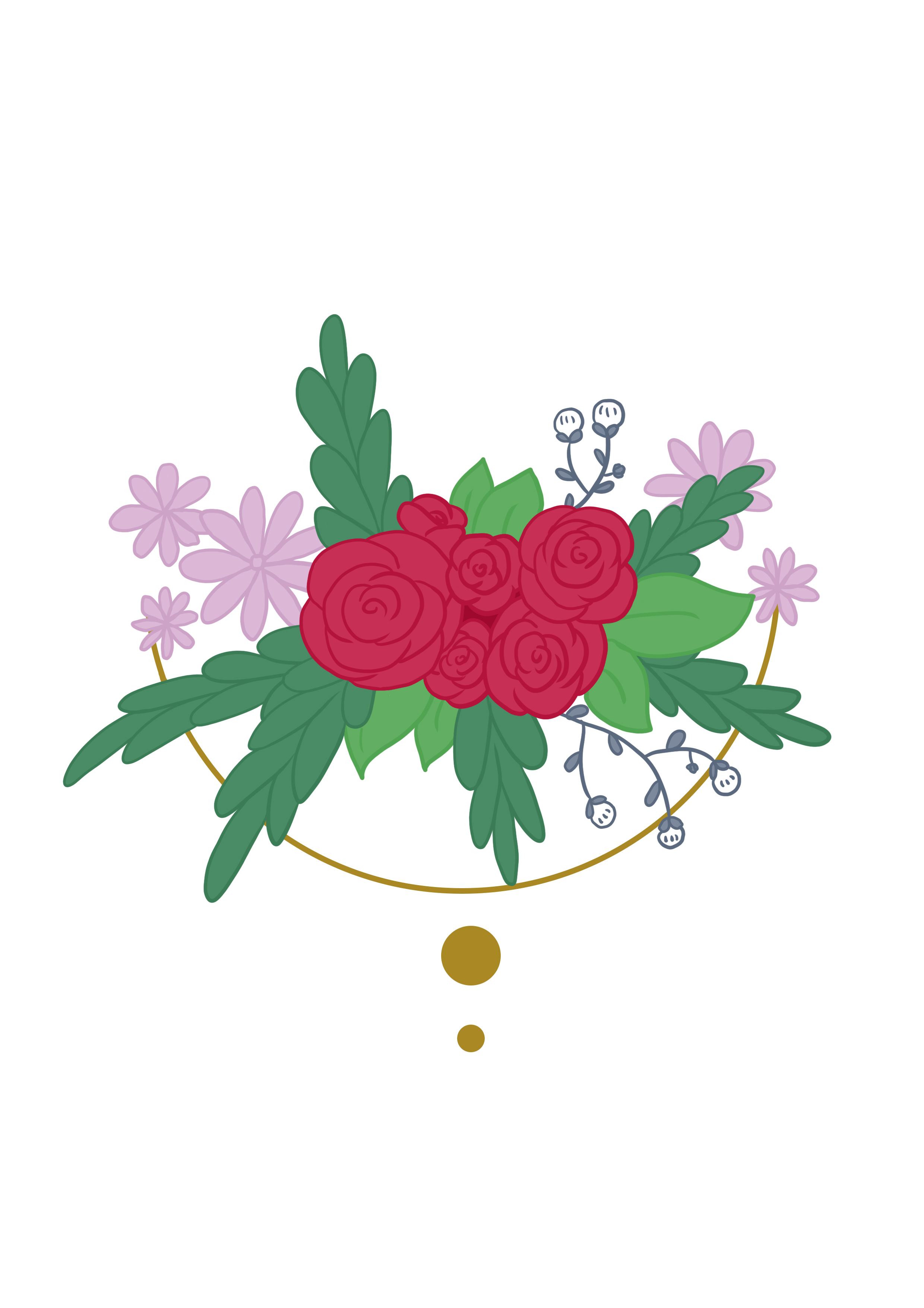 Fleurs demi-cercle, par Naütilus.